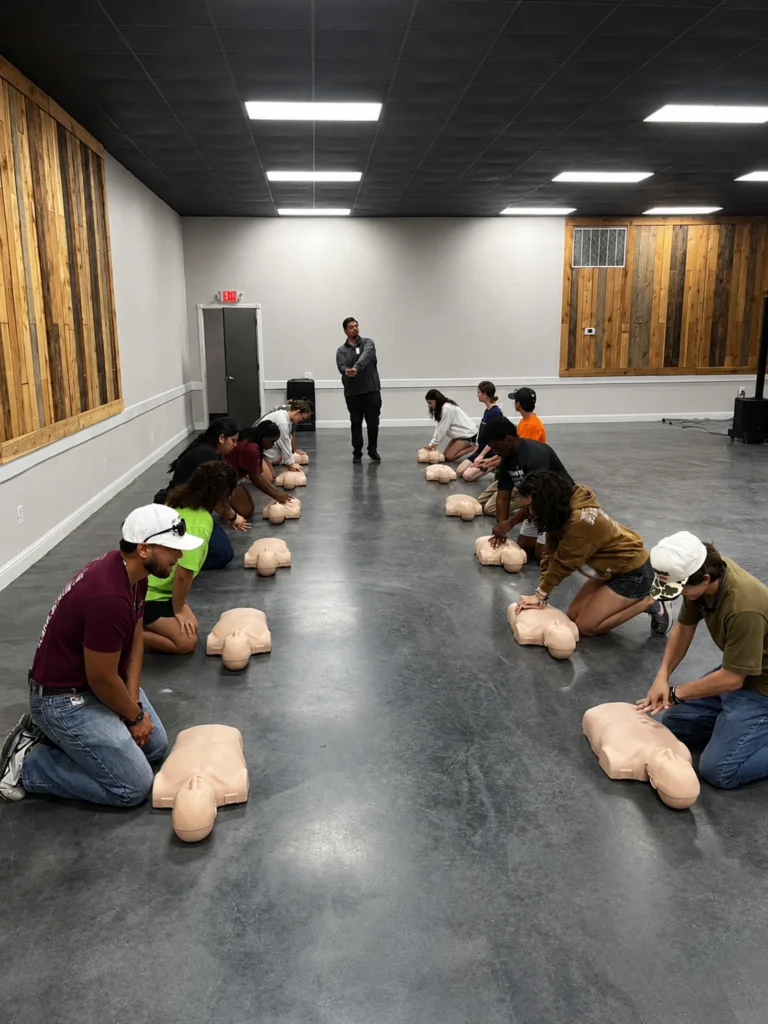 VIK Complete Care CPR training Highland Lakes Camp