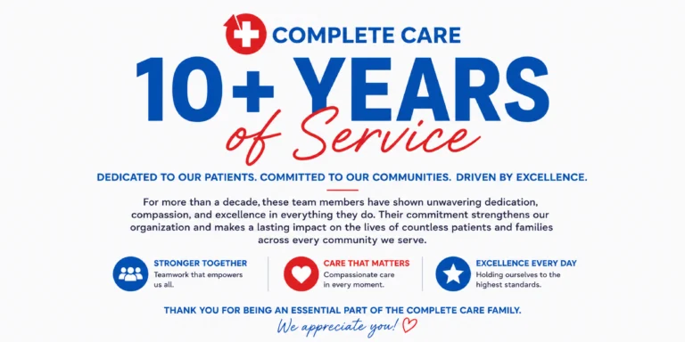 Complete Care 10+ Years of Service
