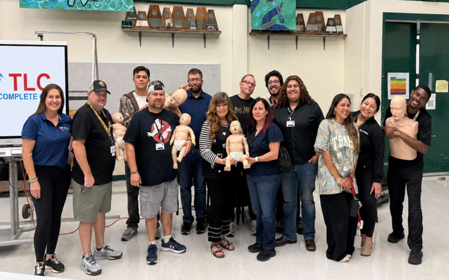 TLC Complete Care and Republic EMS Provide CPR and AED Certification for CCISD Staff at Richard King High School